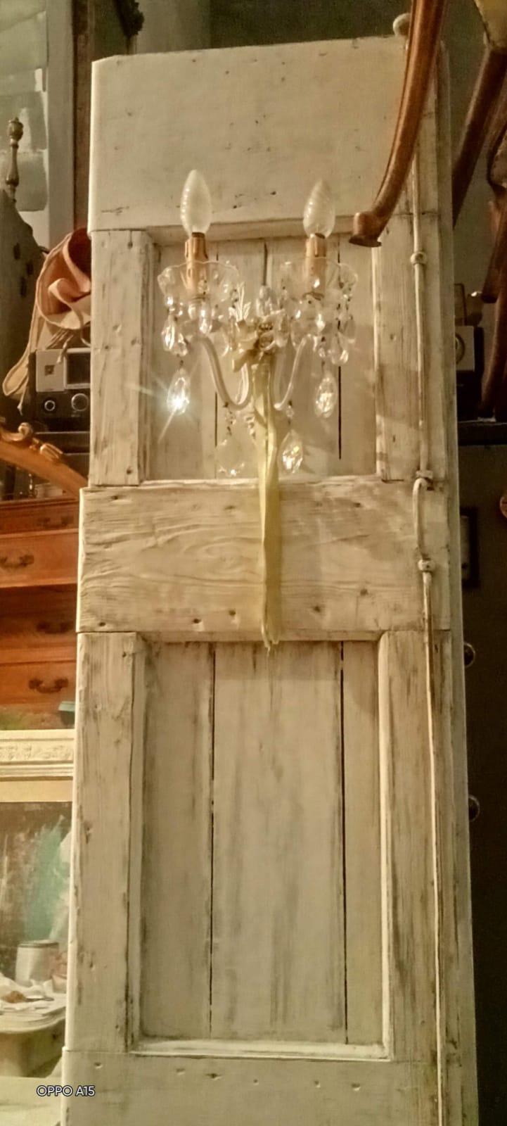 porta in legno shabby chic artigianale